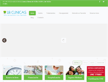 Tablet Screenshot of lbclinicas.com
